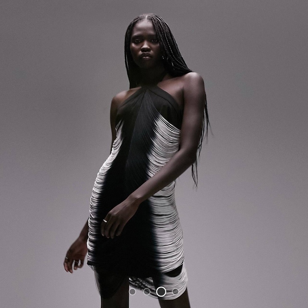 Topshop Fringe Dress